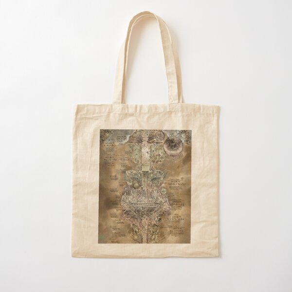 Made in Abyss - The Abyss Map Cotton Tote Bag RB0307 product Offical made in abyss Merch